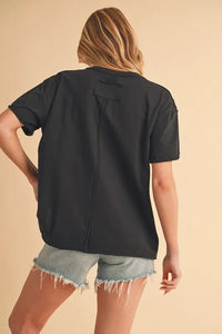 Aemi+Co V-Neck Short Sleeve T-Shirt - Brittney MADE