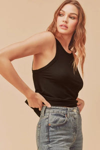 Aemi + Co Lightweight Ribbed Tank - Brittney MADE