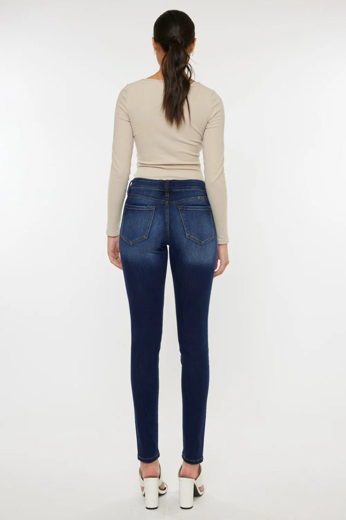 Kancan Mid Rise Gradient Skinny Jeans - Brittney MADE