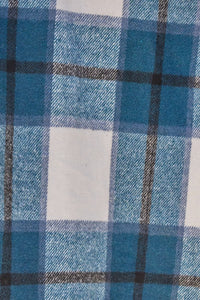 Double Take Full Size Plaid Button Up Lapel Collar Coat - Brittney MADE