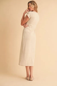 Aemi+Co Short Sleeve Midi Tee Dress - Brittney MADE