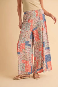 Aemi+Co Printed Wide Leg Pants - Brittney MADE