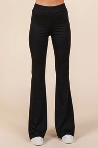 Mittoshop Stretchy Soft Elastic Waist Flare Pants - Brittney MADE