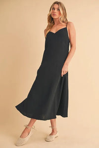 Aemi+Co Side Button Midi Cami Dress - Brittney MADE
