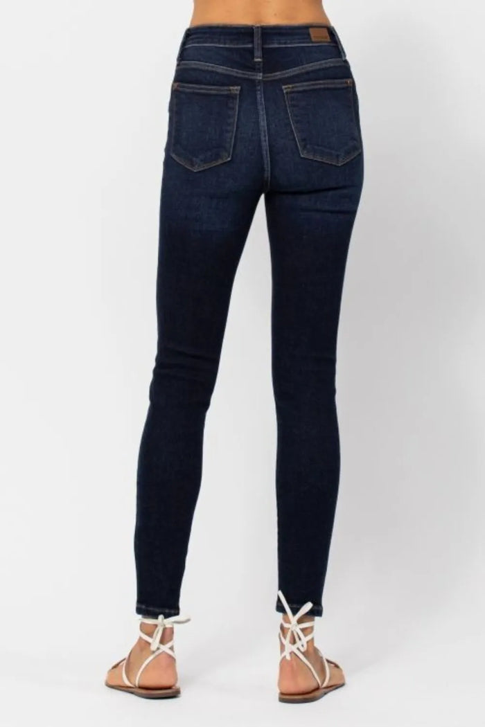 Judy Blue Full Size High Waist Handsand Skinny Jeans - Brittney MADE