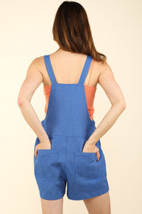 VERY J Adjustable Suspender Overalls with Pockets - Brittney MADE
