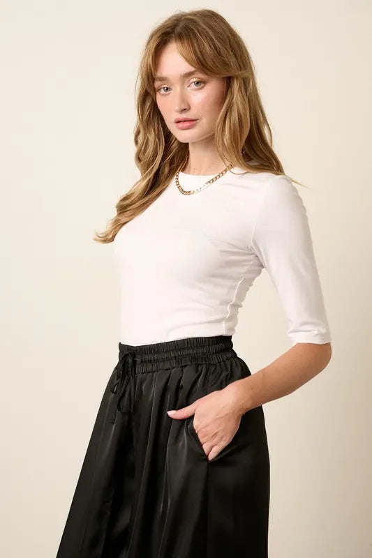 Mittoshop Round Neck Half Sleeve T-Shirt - Brittney MADE