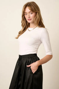 Mittoshop Round Neck Half Sleeve T-Shirt - Brittney MADE