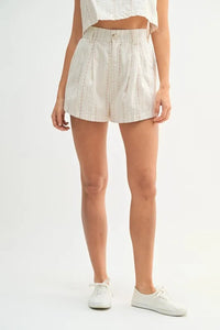 MABLE Square Neck Crop Top and Shorts Set - Brittney MADE