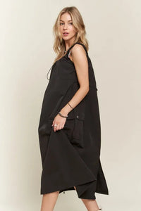 ADORA Drawstring Slit Back Cargo Dress - Brittney MADE