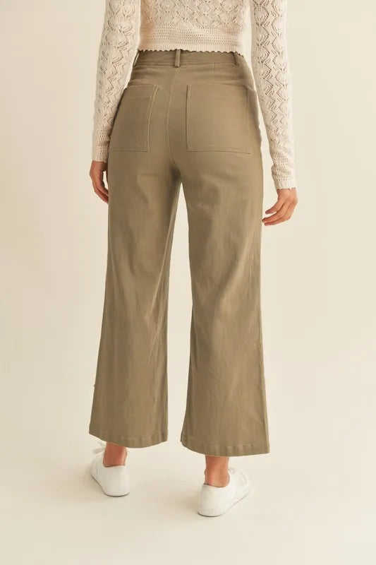 MABLE High Rise Pants with Pockets - Brittney MADE
