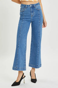 RISEN Full Size High Rise Wide Leg Jeans - Brittney MADE