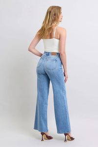 Judy Blue Full Size Wide Leg Jeans with Pockets - Brittney MADE