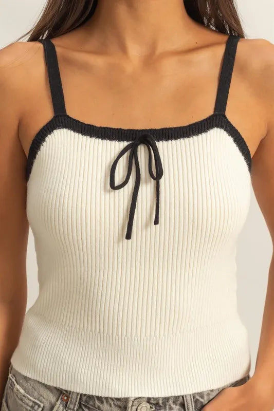 HYFVE Square Neck Ribbed Knit Cami - Brittney MADE