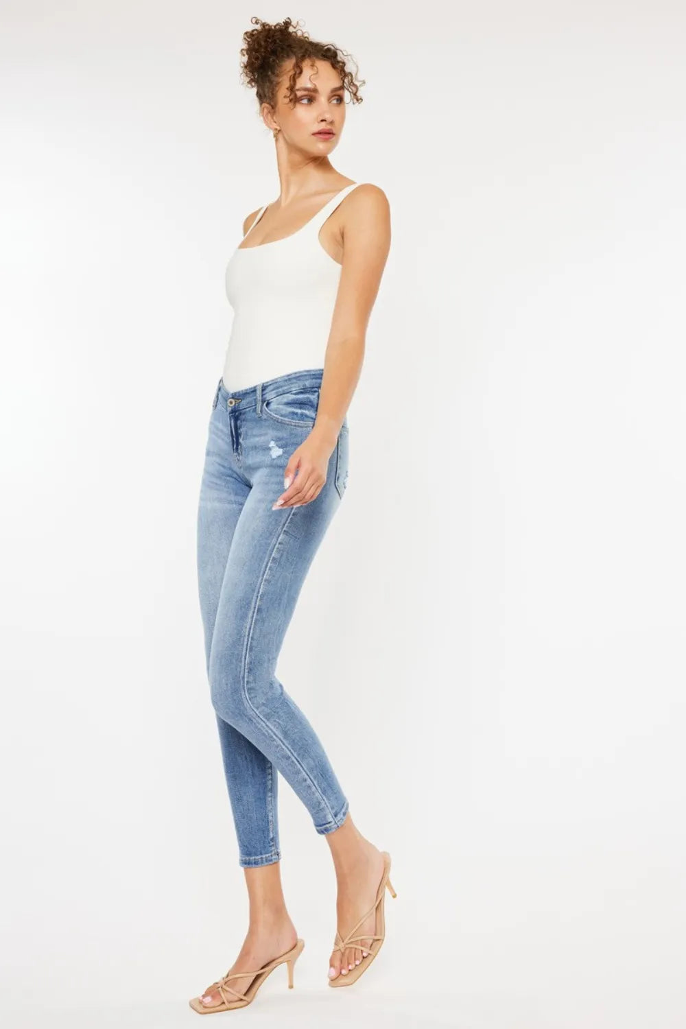 Kancan High Waist Cat's Whiskers Skinny Jeans - Brittney MADE