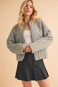 Aemi+Co Zip Up Quilted Jacket - Brittney MADE