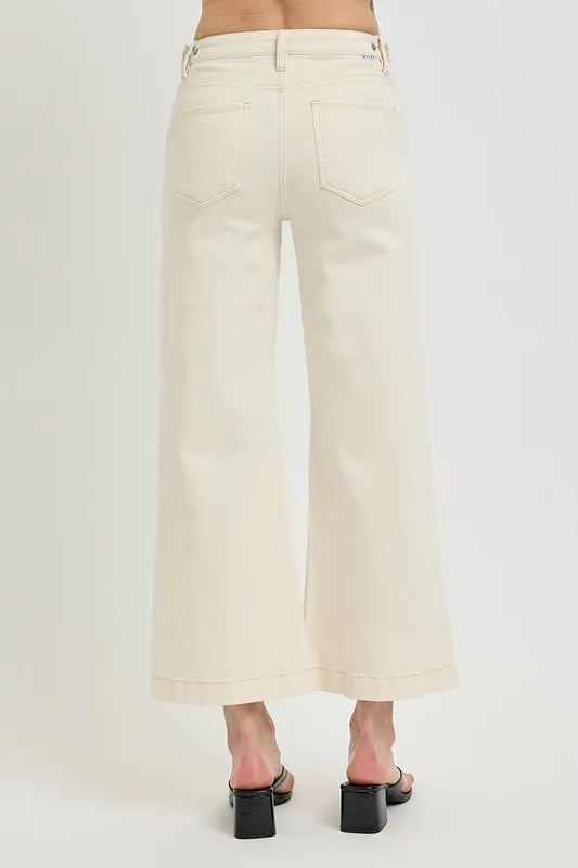 RISEN Full Size Tummy Control Cropped Bootcut Jeans Plus Size - Brittney MADE