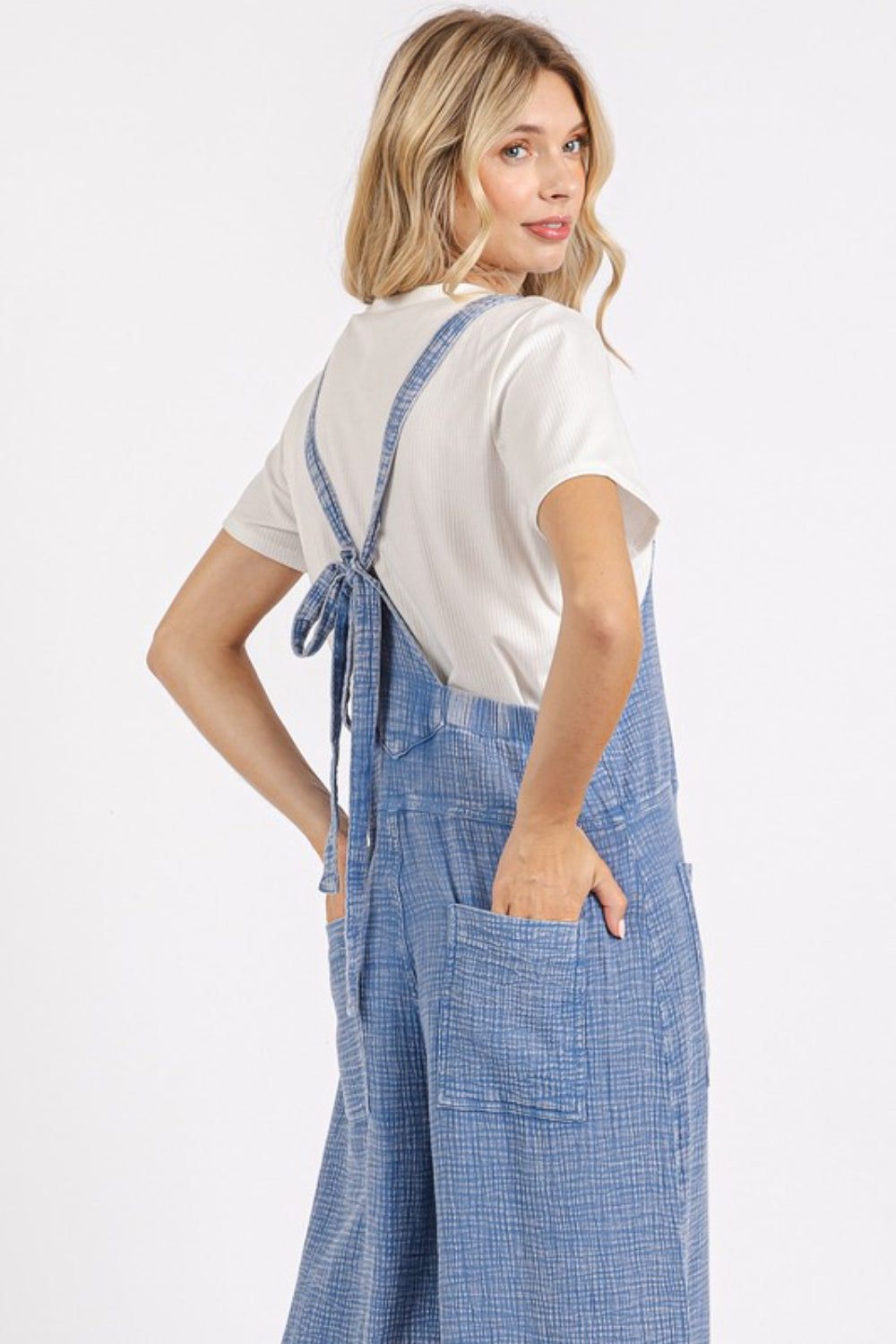 Mittoshop Textured Wide Leg Overalls - Brittney MADE