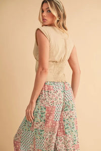Aemi+Co Printed Wide Leg Pants - Brittney MADE