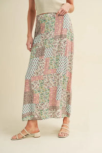 Aemi + Co Printed Maxi Skirt - Brittney MADE
