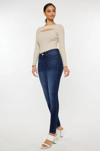 Kancan Mid Rise Gradient Skinny Jeans - Brittney MADE