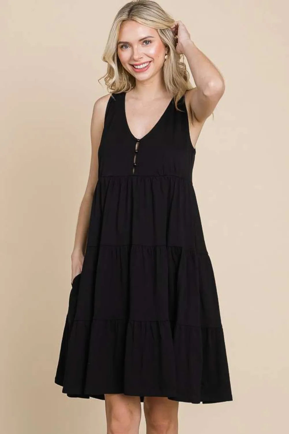 Culture Code Racerback Tiered Tank Dress - Brittney MADE