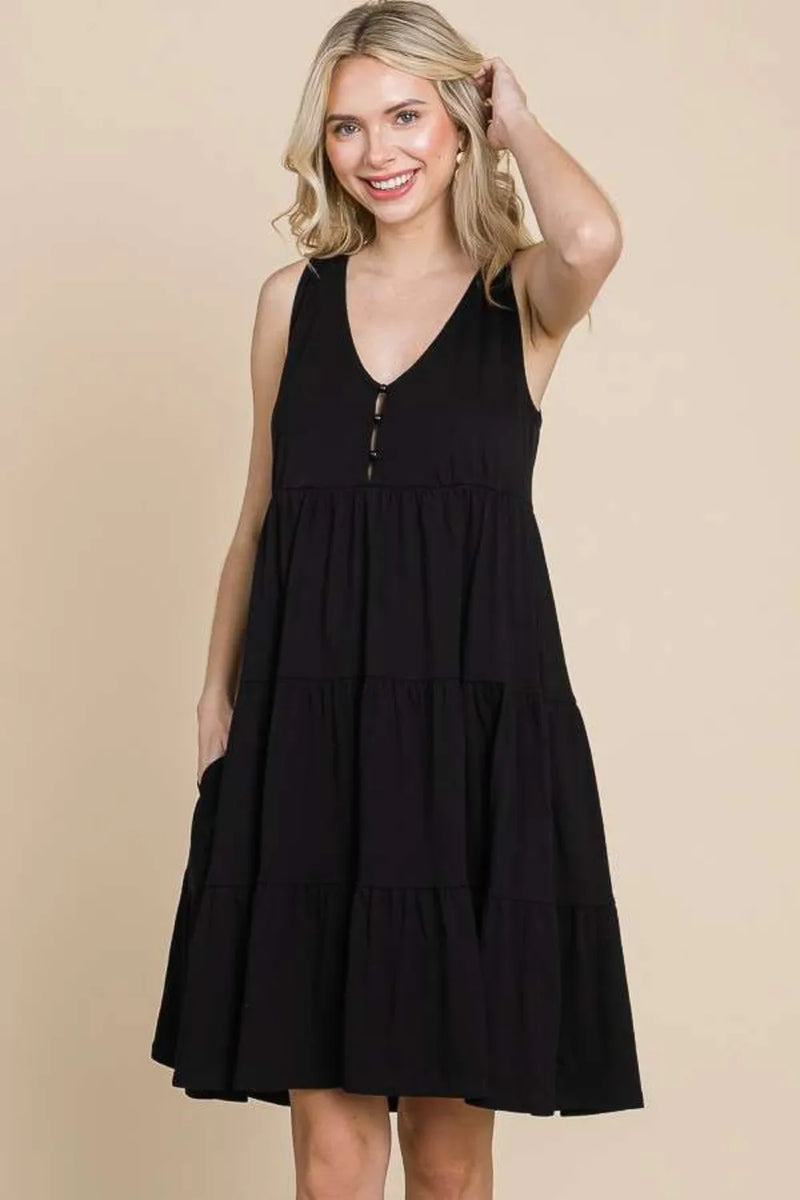 Culture Code Racerback Tiered Tank Dress - Brittney MADE
