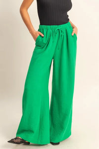 HYFVE Elasticized Waist Wide Leg Pants - Brittney MADE