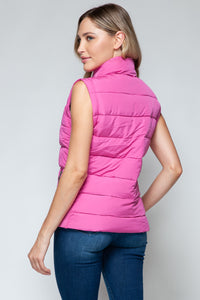 Snobbish Zip Up Turtleneck Vest with Pockets - Brittney MADE