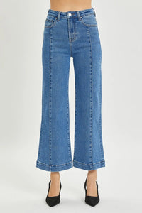 RISEN Full Size High Rise Wide Leg Jeans - Brittney MADE