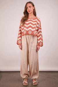 VERY J Wide Leg Gauze Solid Pants - Brittney MADE