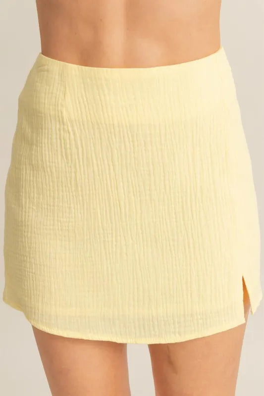 HYFVE Ruched Bra Top and Mini Skirt Set - Brittney MADE