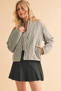 Aemi+Co Zip Up Quilted Jacket - Brittney MADE