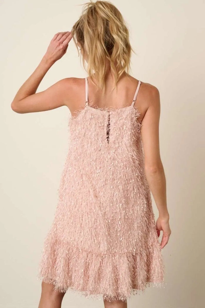 Mittoshop Feather Ruffle Hem Mini Cami Dress - Brittney MADE