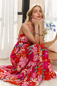 ADORA Floral Tiered Maxi Cami Dress - Brittney MADE