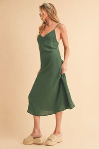 Aemi+Co Side Button Midi Cami Dress - Brittney MADE