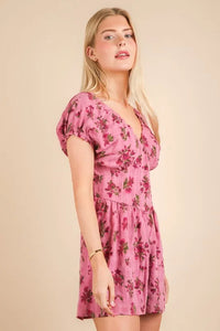 VERY J Floral Printed Ruffle Romper - Brittney MADE