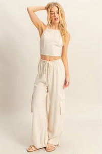 HYFVE Crop Top and Cargo Pants Set - Brittney MADE