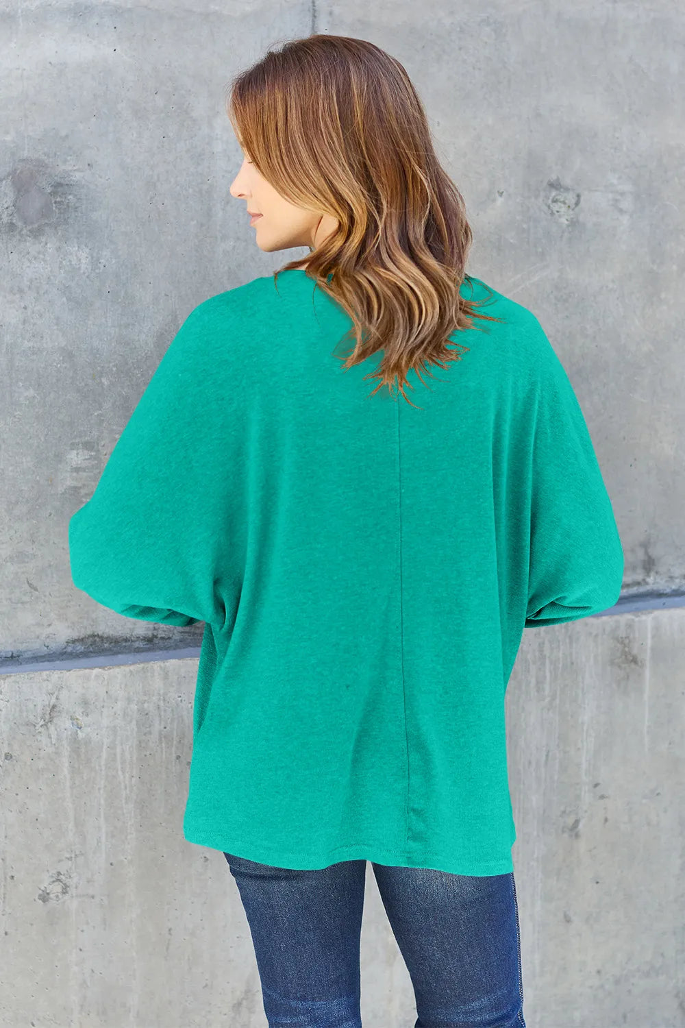 Double Take Full Size Round Neck Long Sleeve T-Shirt - Brittney MADE