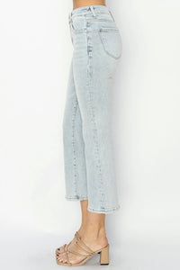 RISEN Full Size Mid Rise Cropped Flare Jeans - Brittney MADE