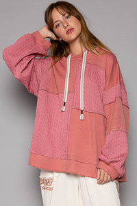 POL Exposed Seam Hooded Knit Top - Brittney MADE