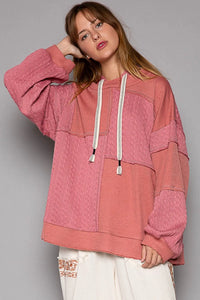 POL Exposed Seam Hooded Knit Top - Brittney MADE