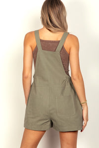 VERY J Adjustable Suspender Overalls with Pockets - Brittney MADE