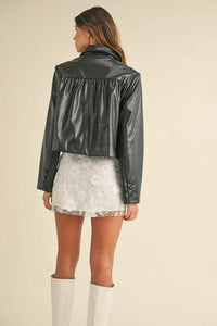MABLE 3D Floral Embellished Applique Mini Skirt - Brittney MADE