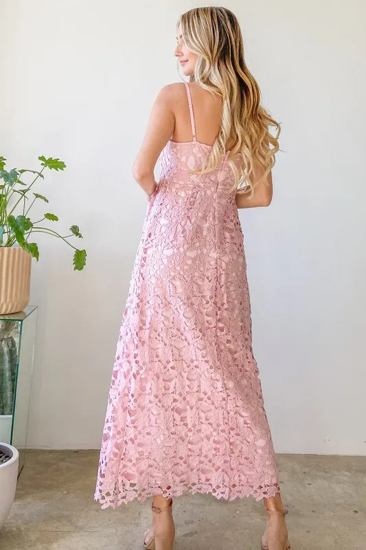 And The Why Lace Maxi Cami Dress - Brittney MADE