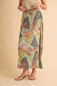 Aemi + Co Printed Maxi Skirt - Brittney MADE