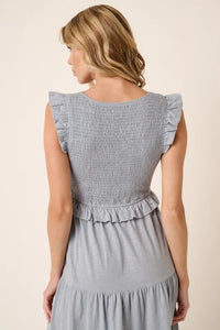 Mittoshop Smocked Ruffled Tiered Midi Dress - Brittney MADE
