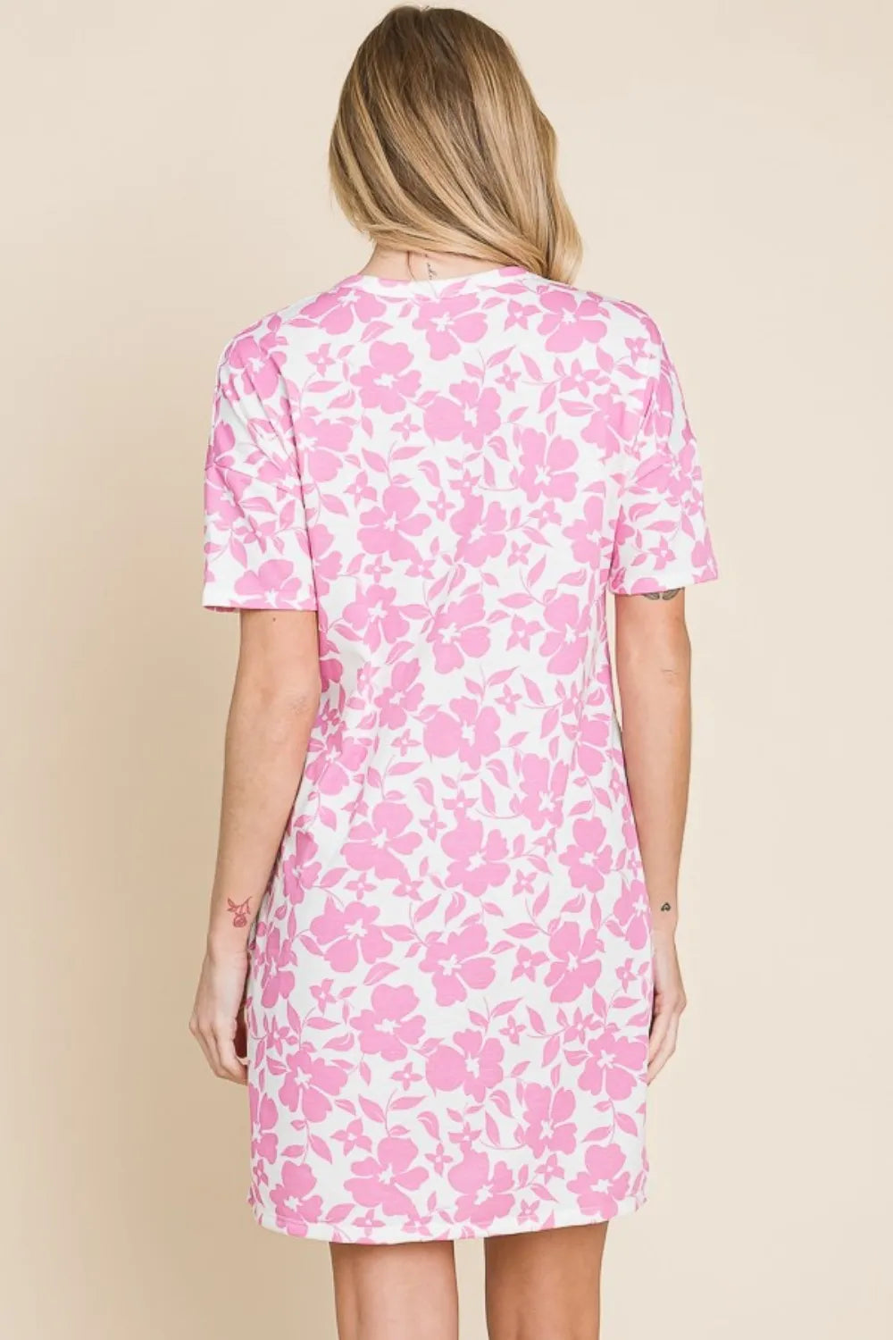 BOMBOM Floral Button Down Mini Dress - Brittney MADE