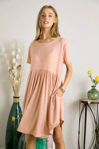 ADORA Swiss Dot Babydoll Dress - Brittney MADE