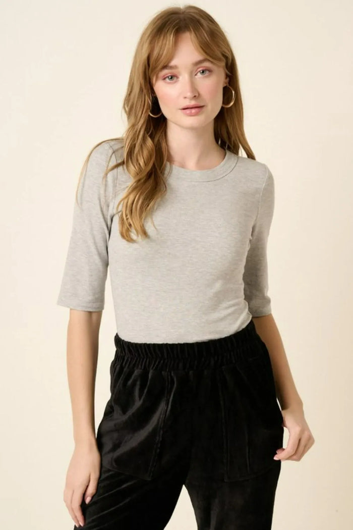 Mittoshop Round Neck Half Sleeve T-Shirt - Brittney MADE